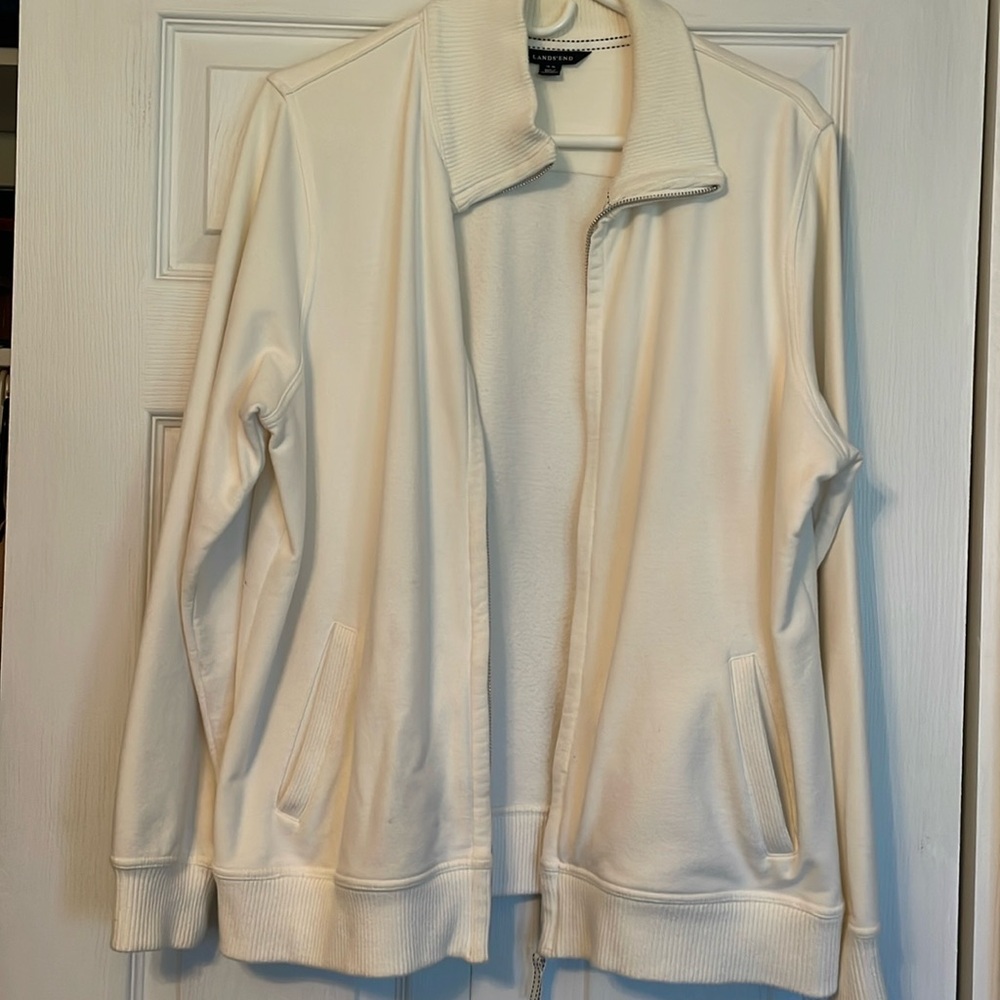 Lands’ End zippered sweatshirt